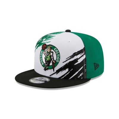 Green Boston Celtics Hat - New Era NBA Splatter 9FIFTY Snapback Caps USA0429853